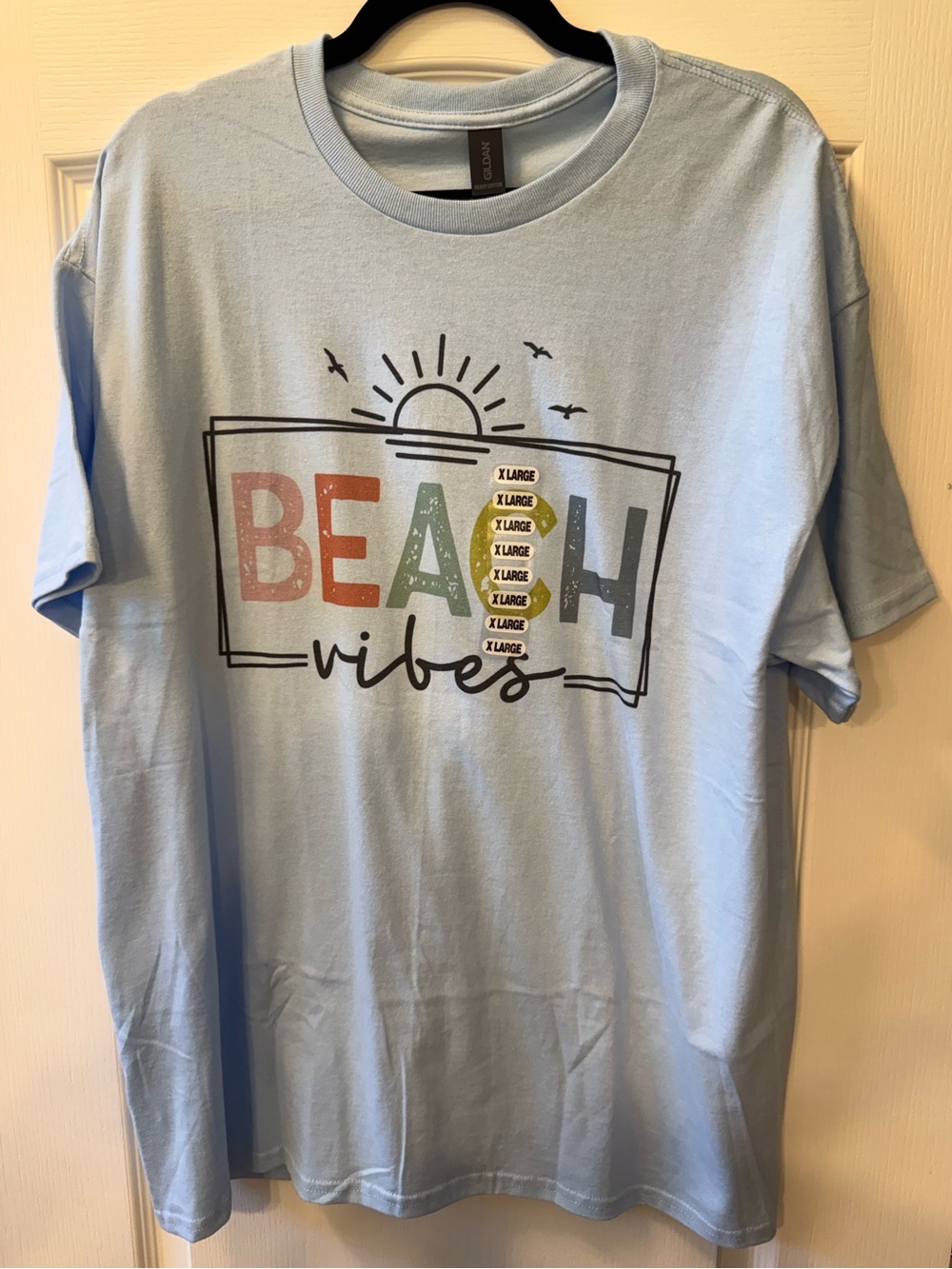 NWT Beach Vibes Light Shirt Thick Cotton Women’s XL T-Shirt